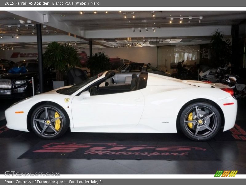  2015 458 Spider Bianco Avus (White)