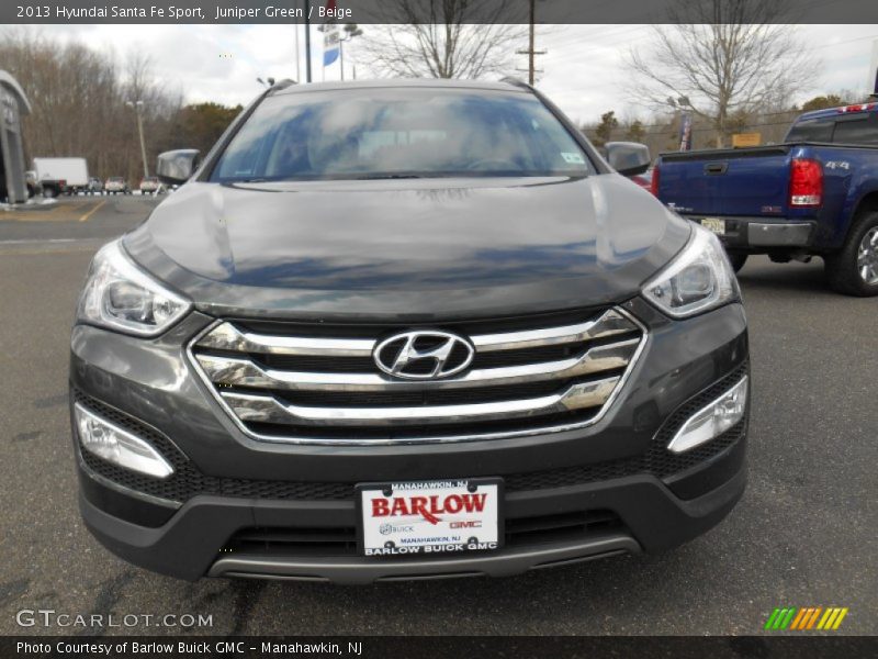 Juniper Green / Beige 2013 Hyundai Santa Fe Sport