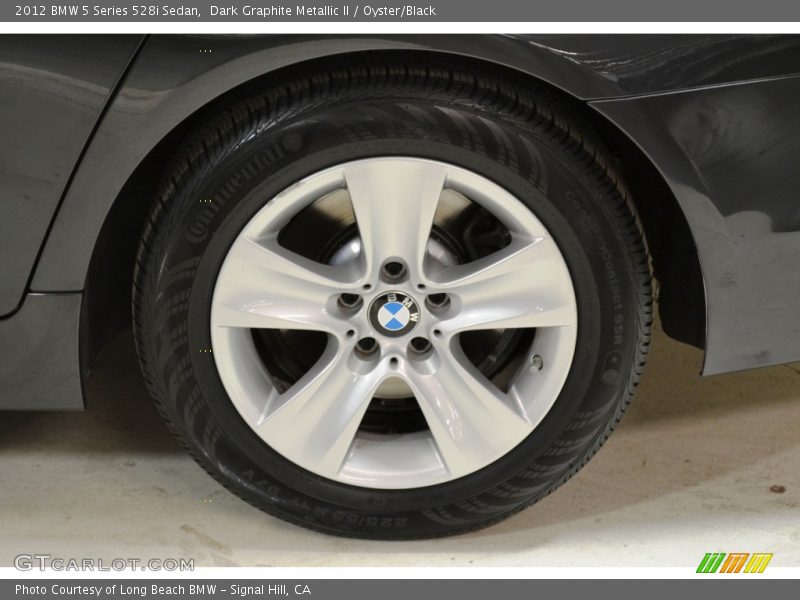 Dark Graphite Metallic II / Oyster/Black 2012 BMW 5 Series 528i Sedan