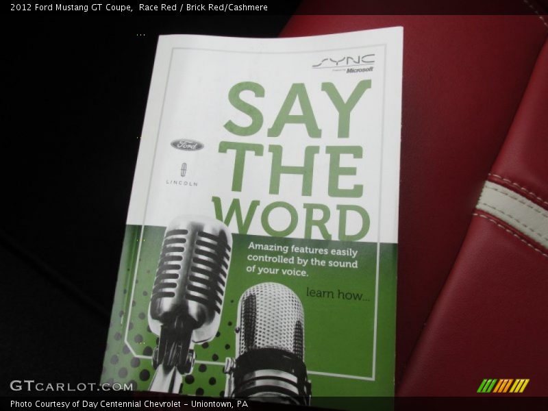 Race Red / Brick Red/Cashmere 2012 Ford Mustang GT Coupe