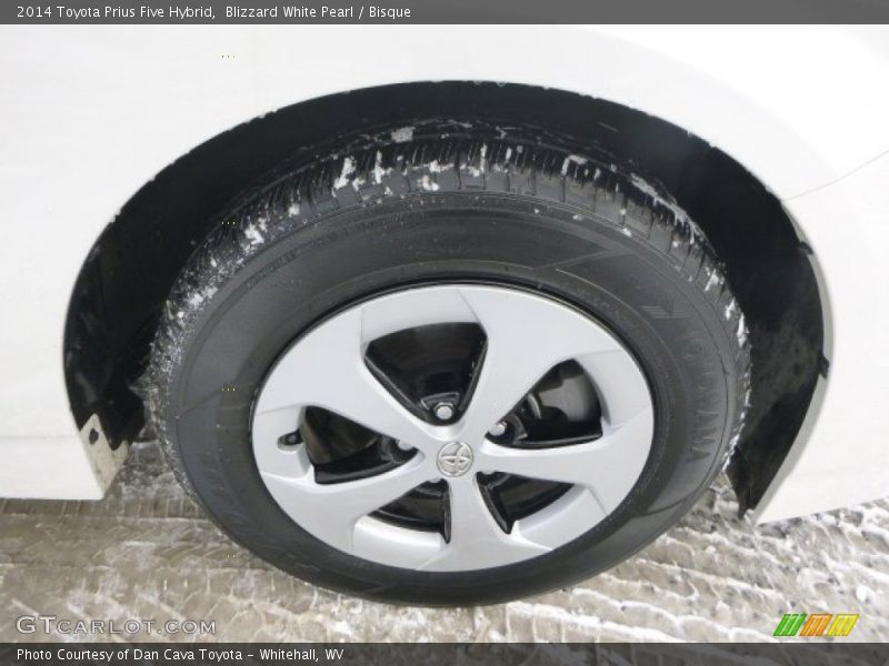 Blizzard White Pearl / Bisque 2014 Toyota Prius Five Hybrid