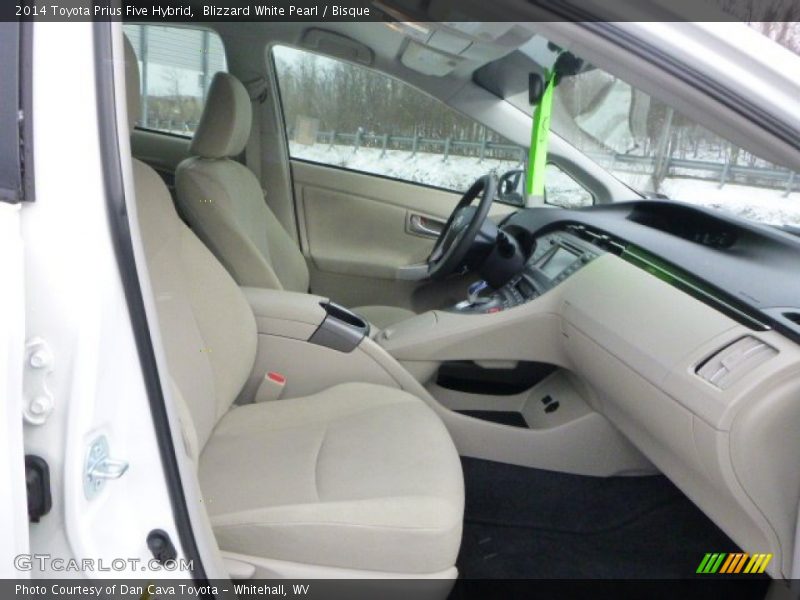 Blizzard White Pearl / Bisque 2014 Toyota Prius Five Hybrid