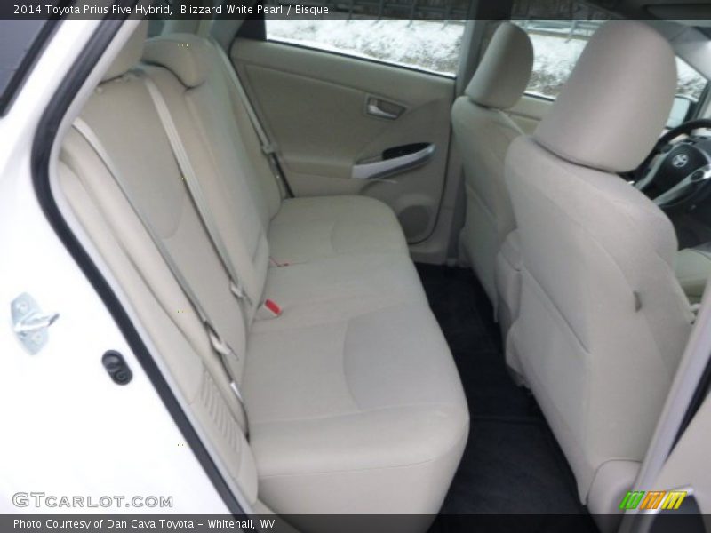 Blizzard White Pearl / Bisque 2014 Toyota Prius Five Hybrid