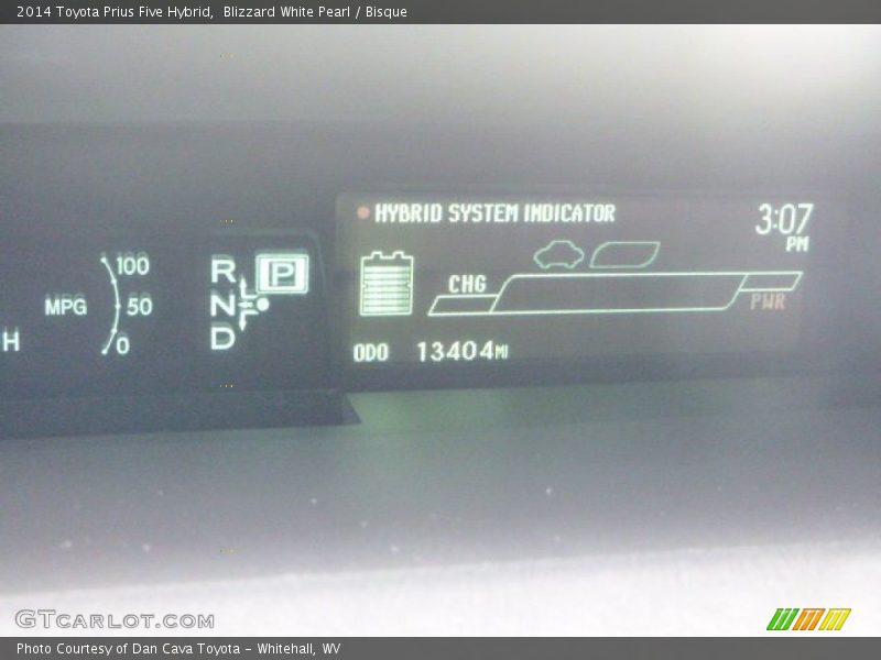 Blizzard White Pearl / Bisque 2014 Toyota Prius Five Hybrid