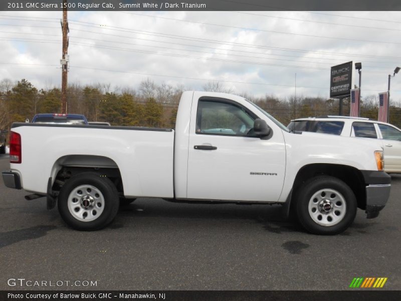 Summit White / Dark Titanium 2011 GMC Sierra 1500 Regular Cab