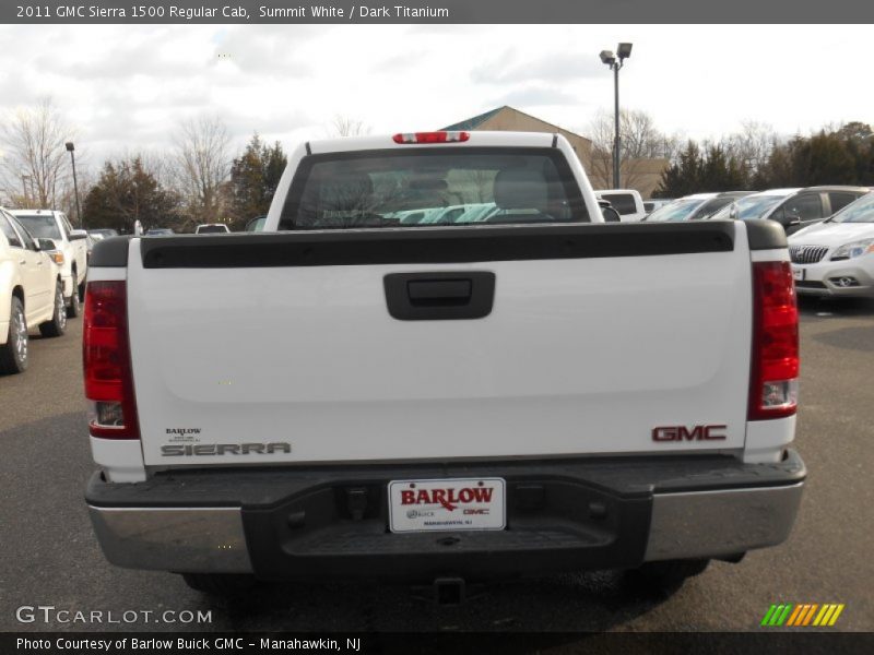 Summit White / Dark Titanium 2011 GMC Sierra 1500 Regular Cab