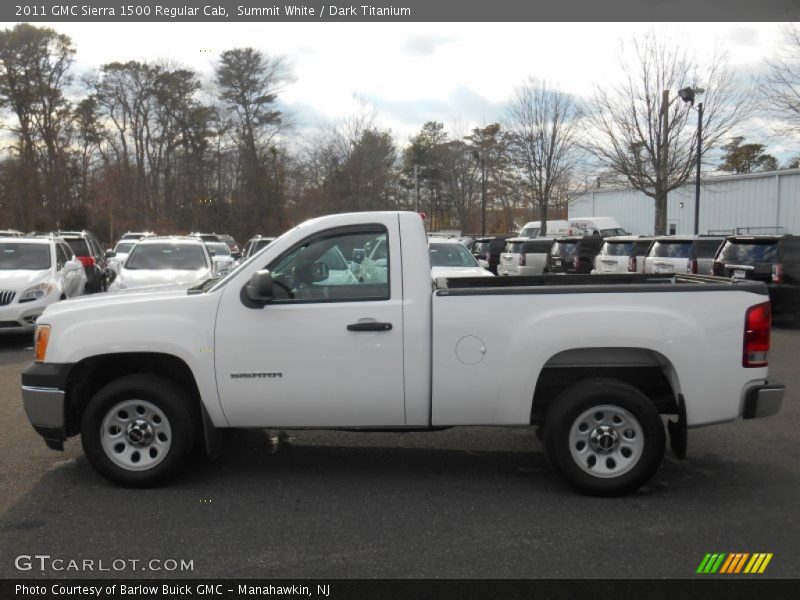Summit White / Dark Titanium 2011 GMC Sierra 1500 Regular Cab