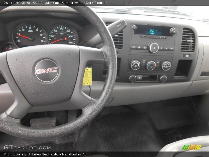 Summit White / Dark Titanium 2011 GMC Sierra 1500 Regular Cab