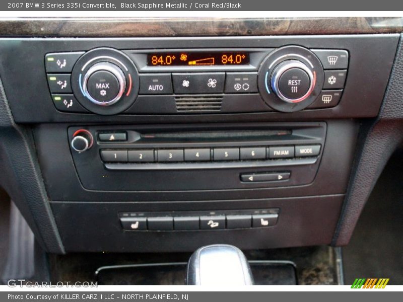 Black Sapphire Metallic / Coral Red/Black 2007 BMW 3 Series 335i Convertible