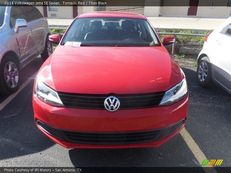 Tornado Red / Titan Black 2014 Volkswagen Jetta SE Sedan