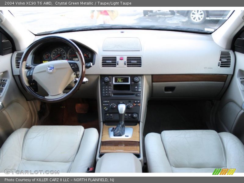 Crystal Green Metallic / Taupe/Light Taupe 2004 Volvo XC90 T6 AWD