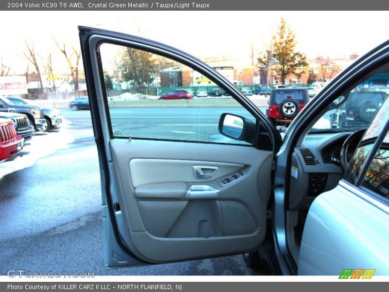 Crystal Green Metallic / Taupe/Light Taupe 2004 Volvo XC90 T6 AWD