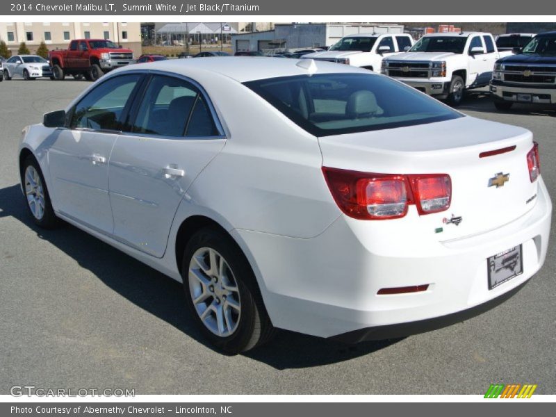 Summit White / Jet Black/Titanium 2014 Chevrolet Malibu LT