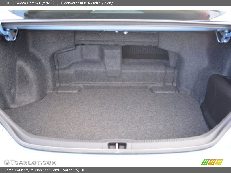 Clearwater Blue Metallic / Ivory 2012 Toyota Camry Hybrid XLE