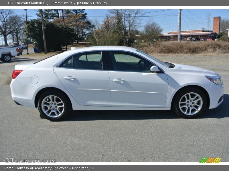 Summit White / Jet Black/Titanium 2014 Chevrolet Malibu LT