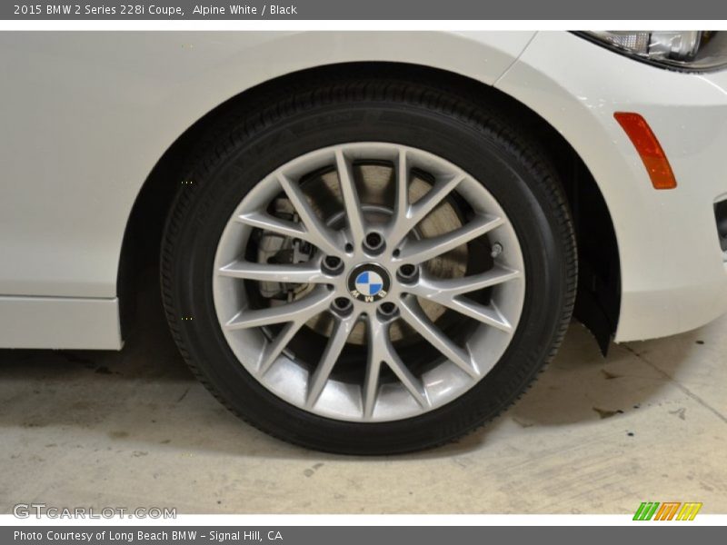 Alpine White / Black 2015 BMW 2 Series 228i Coupe