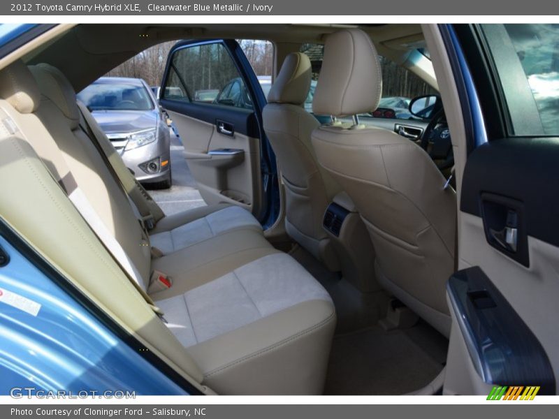 Clearwater Blue Metallic / Ivory 2012 Toyota Camry Hybrid XLE