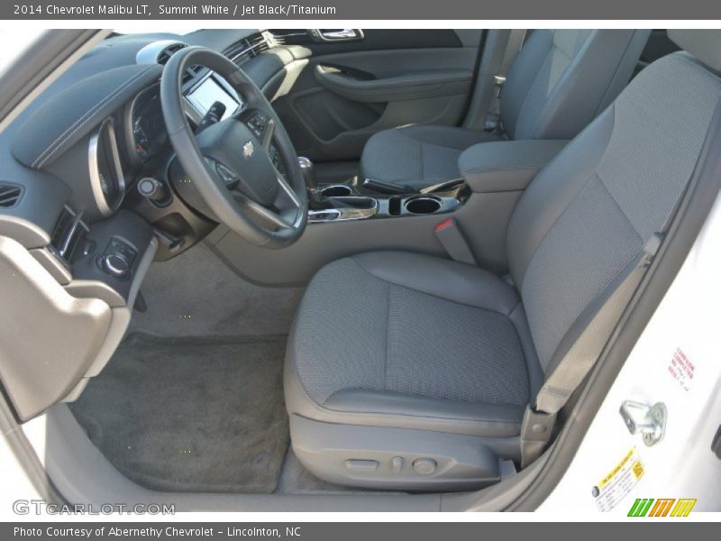 Summit White / Jet Black/Titanium 2014 Chevrolet Malibu LT