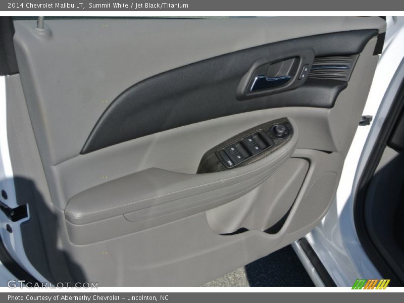 Summit White / Jet Black/Titanium 2014 Chevrolet Malibu LT