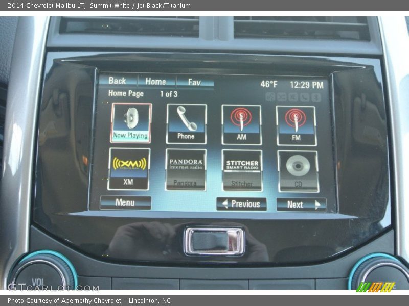 Summit White / Jet Black/Titanium 2014 Chevrolet Malibu LT