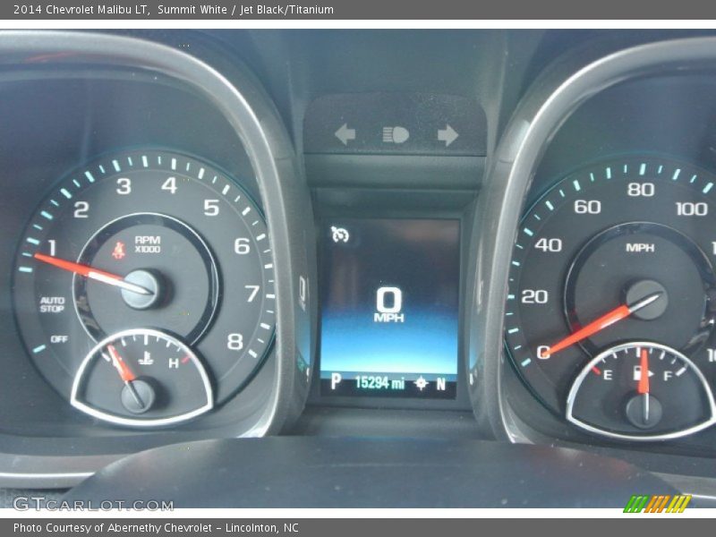 Summit White / Jet Black/Titanium 2014 Chevrolet Malibu LT