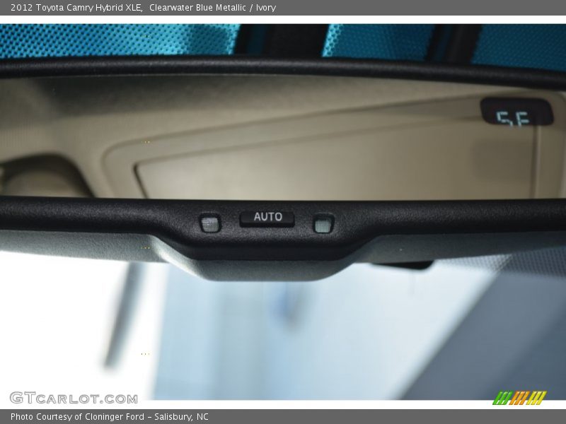 Clearwater Blue Metallic / Ivory 2012 Toyota Camry Hybrid XLE