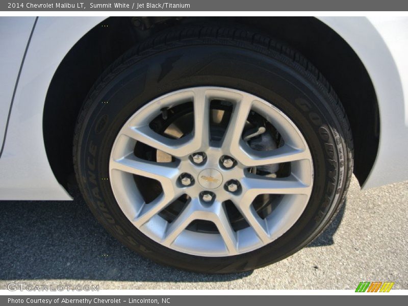 Summit White / Jet Black/Titanium 2014 Chevrolet Malibu LT