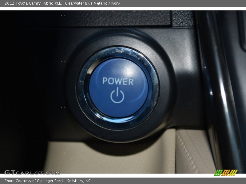 Clearwater Blue Metallic / Ivory 2012 Toyota Camry Hybrid XLE