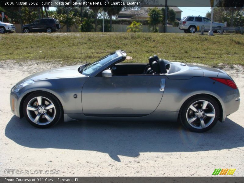 Silverstone Metallic / Charcoal Leather 2006 Nissan 350Z Touring Roadster