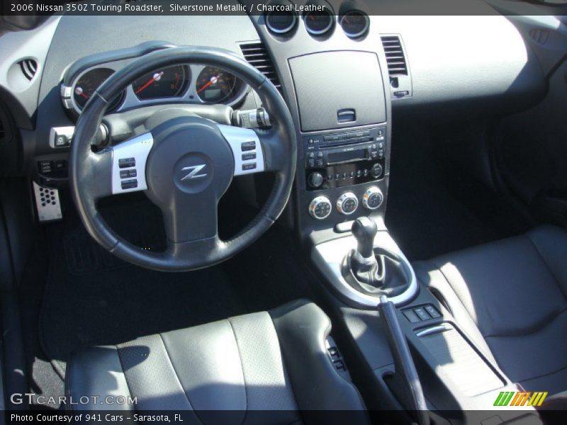 Silverstone Metallic / Charcoal Leather 2006 Nissan 350Z Touring Roadster