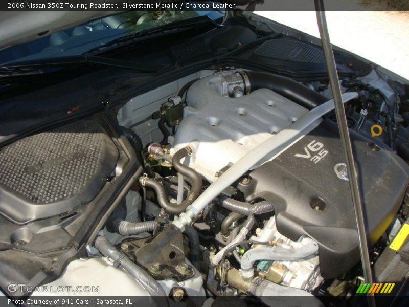 Silverstone Metallic / Charcoal Leather 2006 Nissan 350Z Touring Roadster