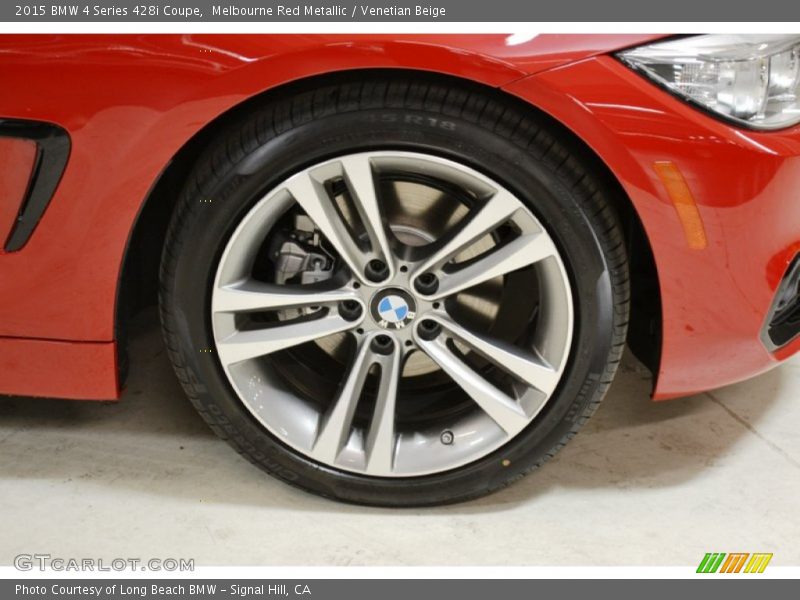 Melbourne Red Metallic / Venetian Beige 2015 BMW 4 Series 428i Coupe