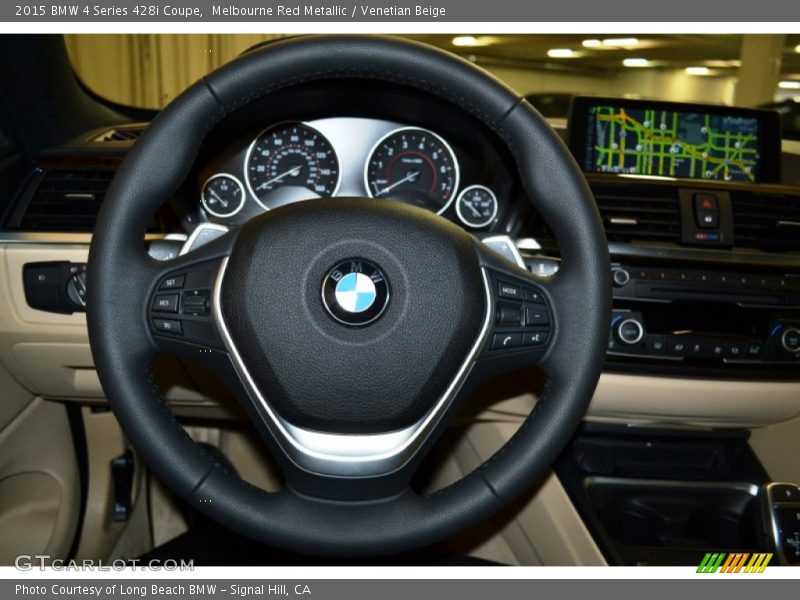 Melbourne Red Metallic / Venetian Beige 2015 BMW 4 Series 428i Coupe