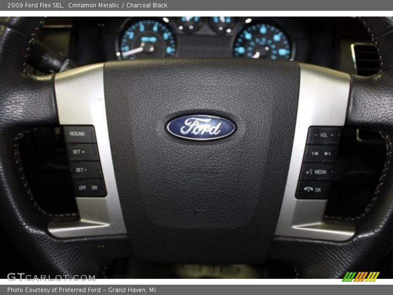 Cinnamon Metallic / Charcoal Black 2009 Ford Flex SEL