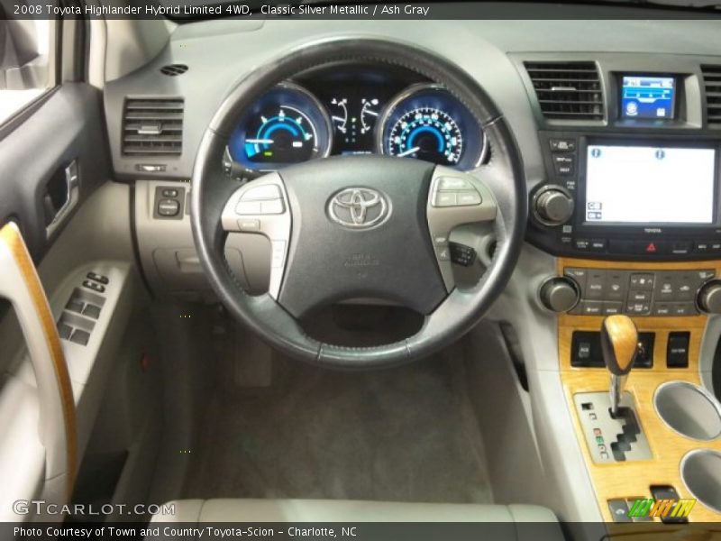 Classic Silver Metallic / Ash Gray 2008 Toyota Highlander Hybrid Limited 4WD