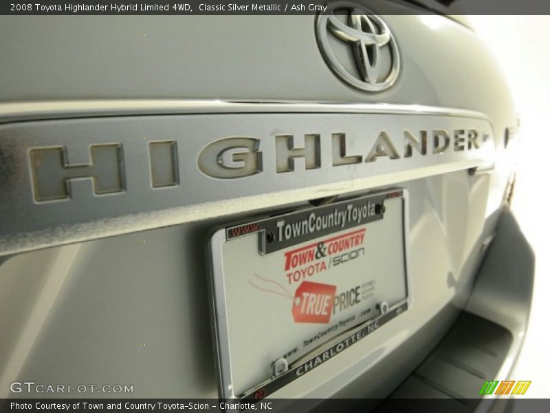 Classic Silver Metallic / Ash Gray 2008 Toyota Highlander Hybrid Limited 4WD