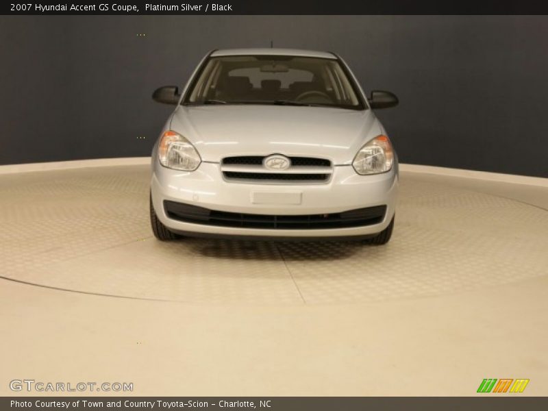 Platinum Silver / Black 2007 Hyundai Accent GS Coupe