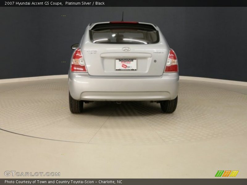 Platinum Silver / Black 2007 Hyundai Accent GS Coupe
