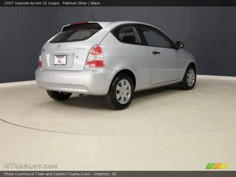 Platinum Silver / Black 2007 Hyundai Accent GS Coupe