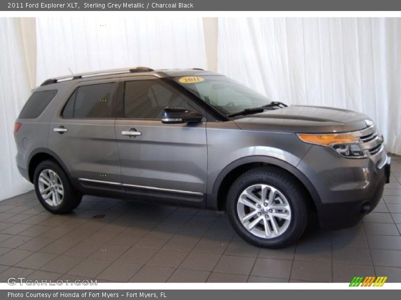Sterling Grey Metallic / Charcoal Black 2011 Ford Explorer XLT