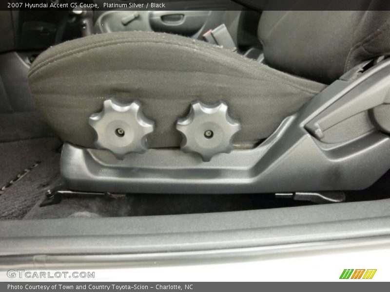 Platinum Silver / Black 2007 Hyundai Accent GS Coupe