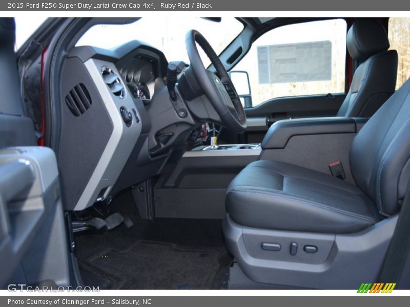 Ruby Red / Black 2015 Ford F250 Super Duty Lariat Crew Cab 4x4