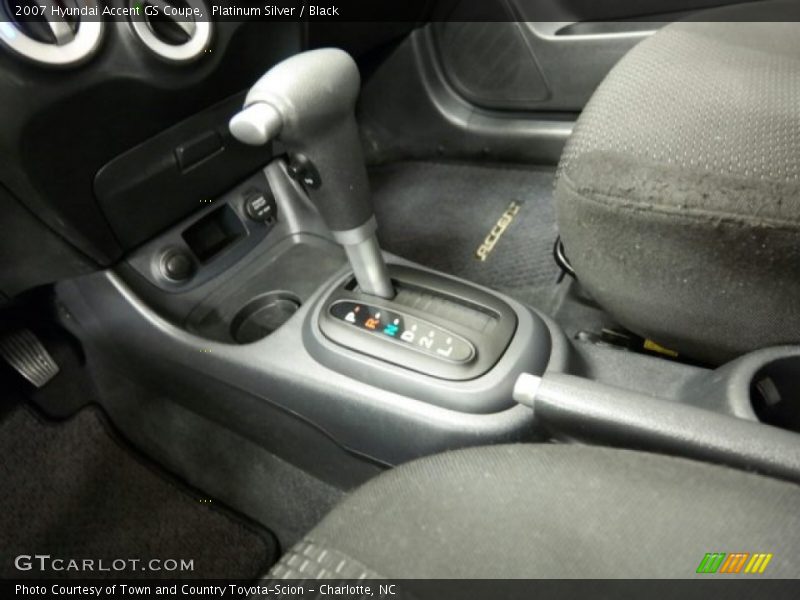 Platinum Silver / Black 2007 Hyundai Accent GS Coupe