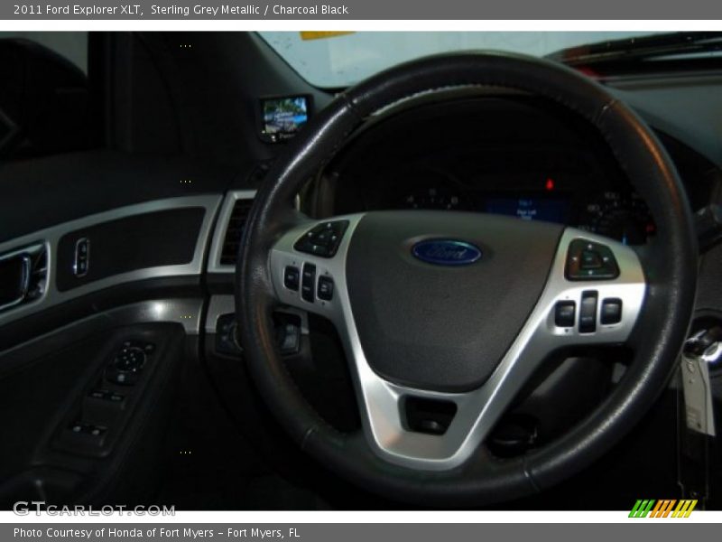 Sterling Grey Metallic / Charcoal Black 2011 Ford Explorer XLT