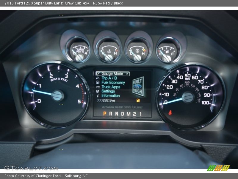 Ruby Red / Black 2015 Ford F250 Super Duty Lariat Crew Cab 4x4