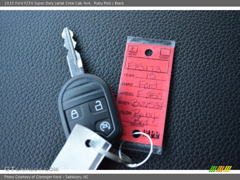 Ruby Red / Black 2015 Ford F250 Super Duty Lariat Crew Cab 4x4