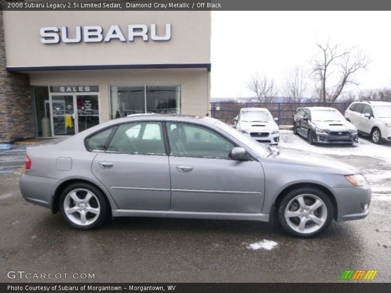 Diamond Gray Metallic / Off Black 2008 Subaru Legacy 2.5i Limited Sedan