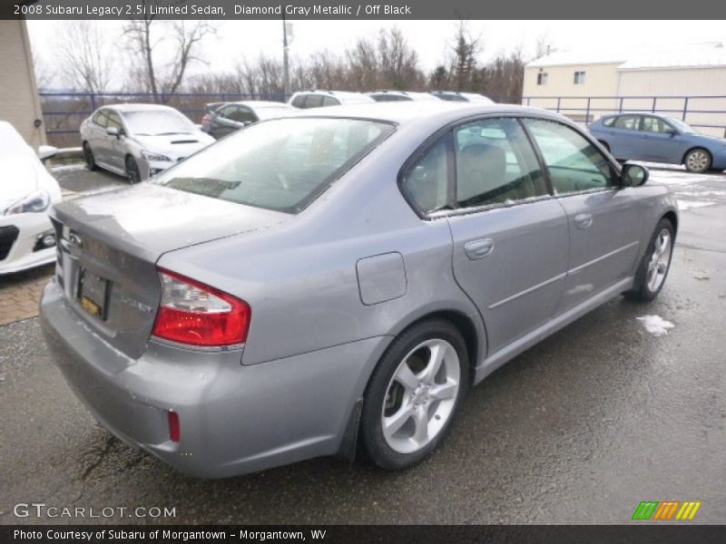 Diamond Gray Metallic / Off Black 2008 Subaru Legacy 2.5i Limited Sedan
