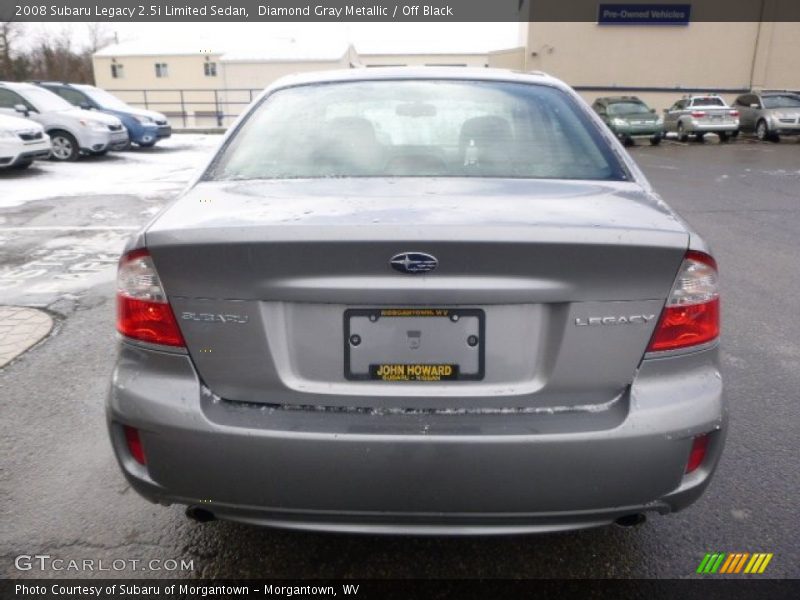 Diamond Gray Metallic / Off Black 2008 Subaru Legacy 2.5i Limited Sedan