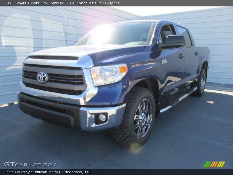 Blue Ribbon Metallic / Graphite 2015 Toyota Tundra SR5 CrewMax